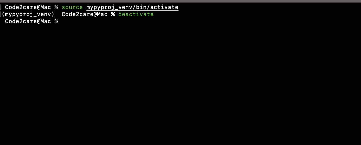 How to deactivate Python Virtual Environment Example